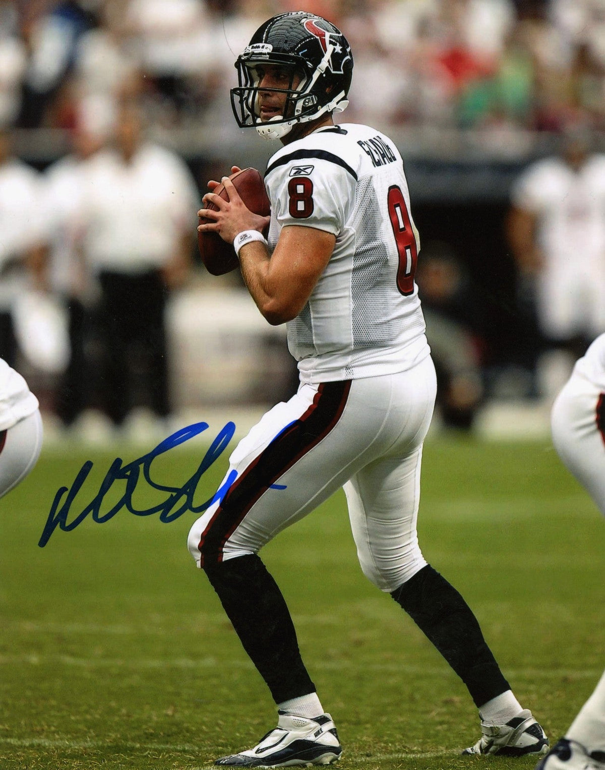 Matt Schaub Signed Autographed Houston Texans 8x10 Photo LSCM COA #2-Powers Sports Memorabilia