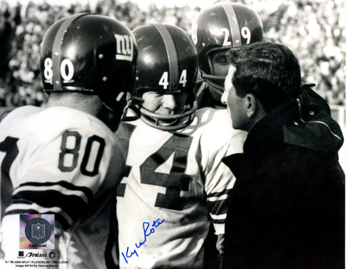 Kyle Rote Signed Autographed New York Giants 8x10 Photo LSCM COA-Powers Sports Memorabilia