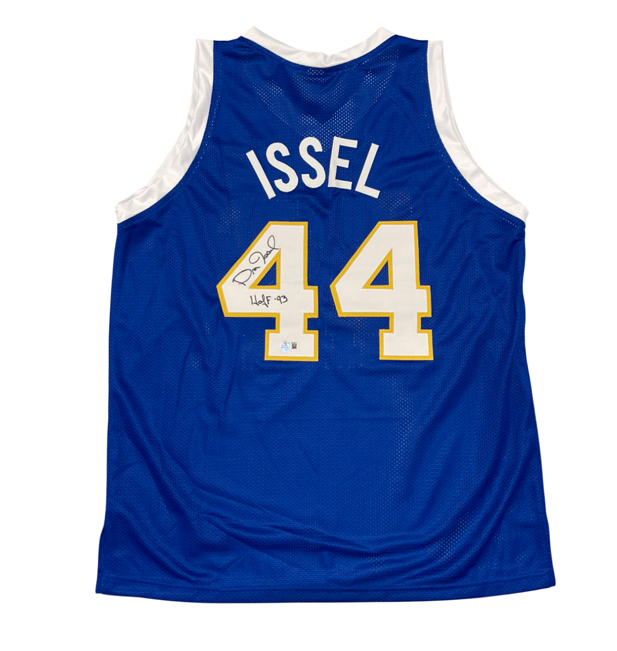 Dan Issel Signed Custom Jersey w/ HOF 93 Beckett Witness Authenticated-Powers Sports Memorabilia