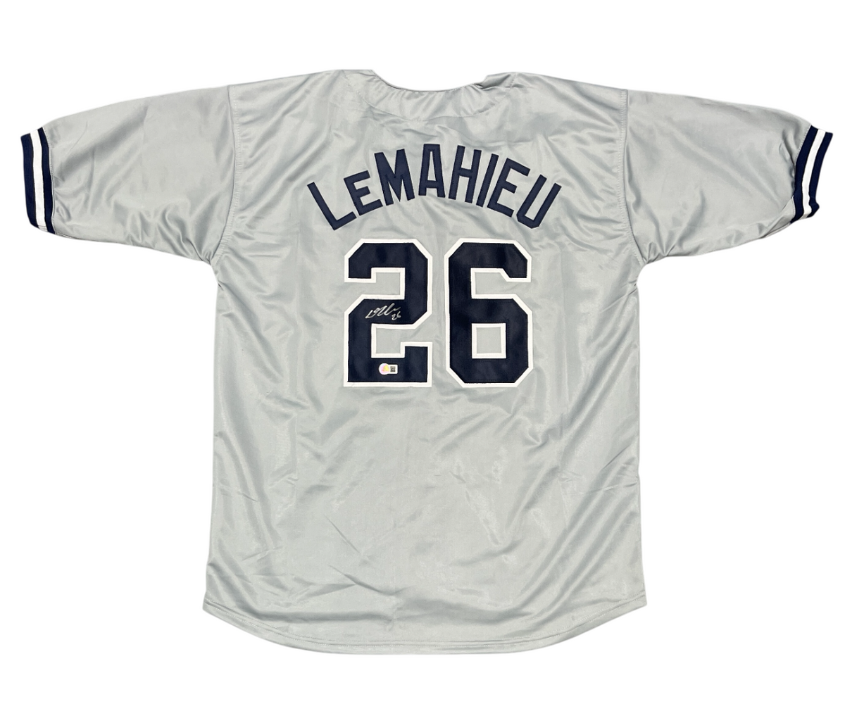DJ LeMahieu Signed Custom Jersey Beckett Witness Authenticated-Powers Sports Memorabilia