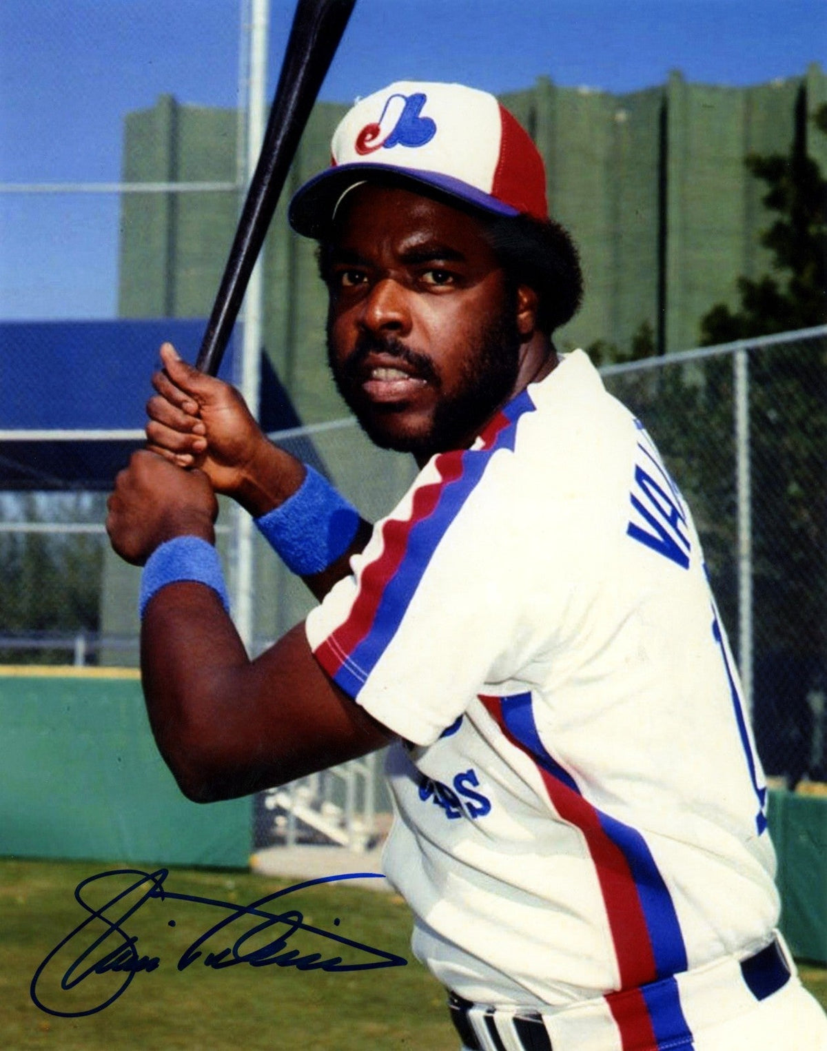 Ellis Valentine Signed Montreal Expos 8x10 Photo LSCM Authenticated #1-Powers Sports Memorabilia