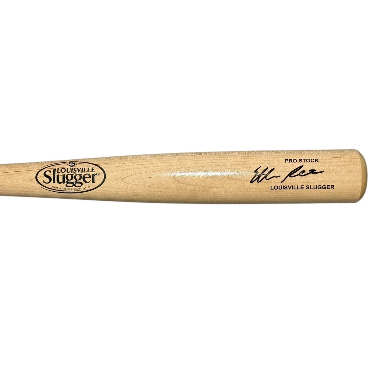 Ethan Petry Signed Natural Louisville Slugger Bat JSA Witness COA Nationals-Powers Sports Memorabilia