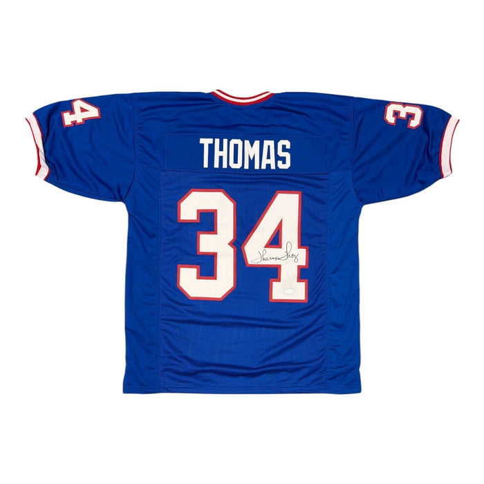 Thurman Thomas Signed Custom Jersey JSA Witness Authenticated-Powers Sports Memorabilia