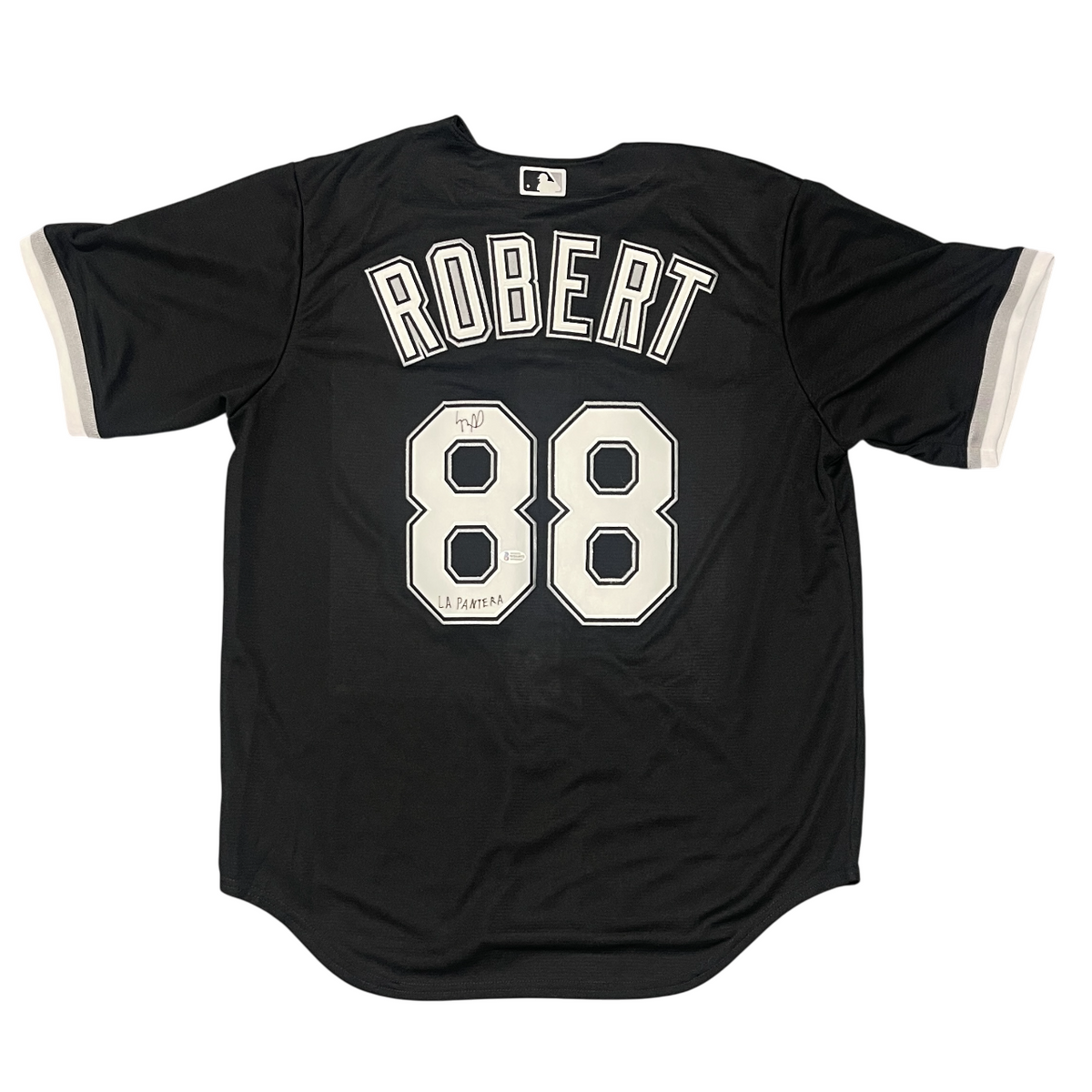 Luis Robert Signed White Sox Nike Jersey w/ LA PANTERA Beckett Witness BAS COA-Powers Sports Memorabilia