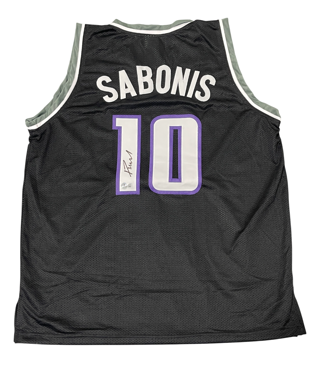 Domantas Sabonis Signed Sacramento Kings Custom Jersey Beckett Witness BAS COA-Powers Sports Memorabilia