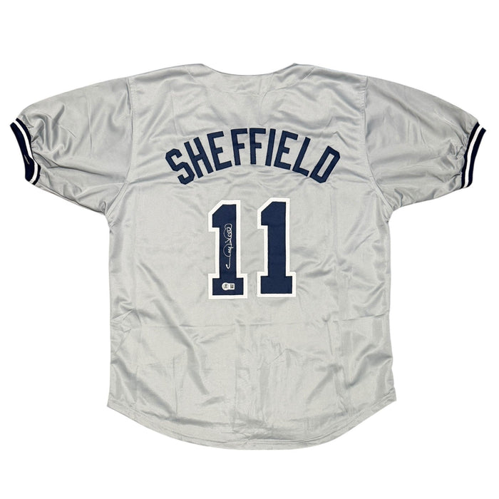 Gary Sheffield Signed New York Yankees Jersey Beckett Witness Authenticated-Powers Sports Memorabilia