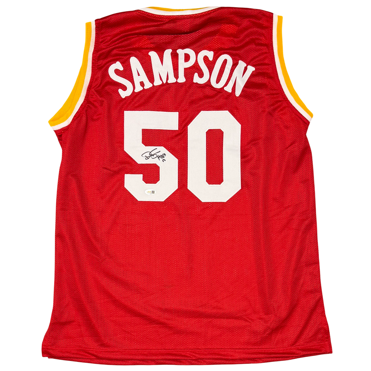 Ralph Sampson Signed Custom Jersey w/ HOF 12 JSA Witness Authenticated-Powers Sports Memorabilia