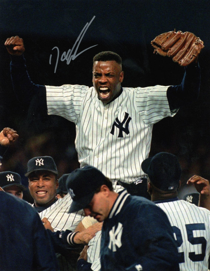 Dwight Doc Gooden Signed New York Yankees 8x10 LSCM Authenticated #6-Powers Sports Memorabilia
