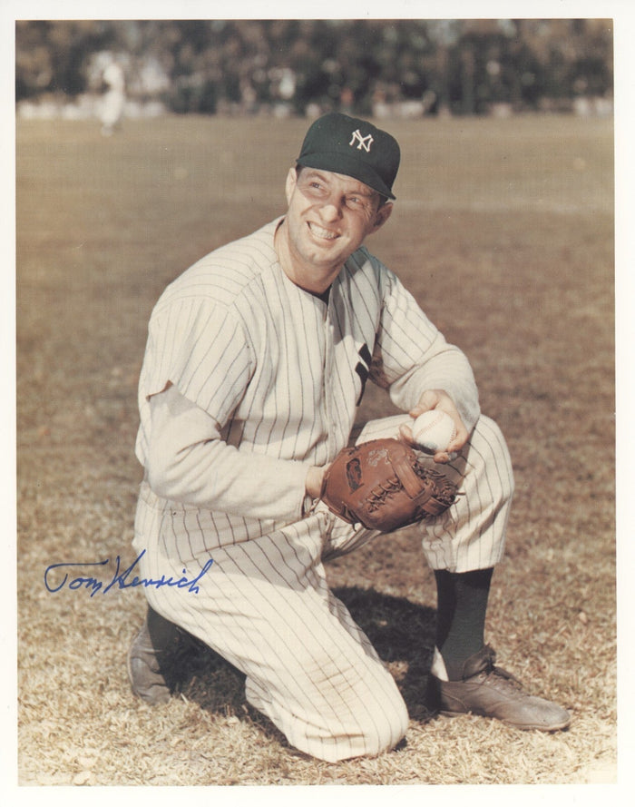 Tom Henrich Signed New York Yankees 8x10 Photo LSCM Authenticated-Powers Sports Memorabilia