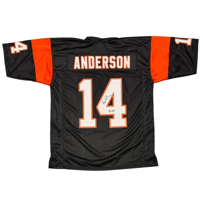 Ken Anderson Signed Custom Jersey w/ 81 MVP JSA Witness Authenticated-Powers Sports Memorabilia