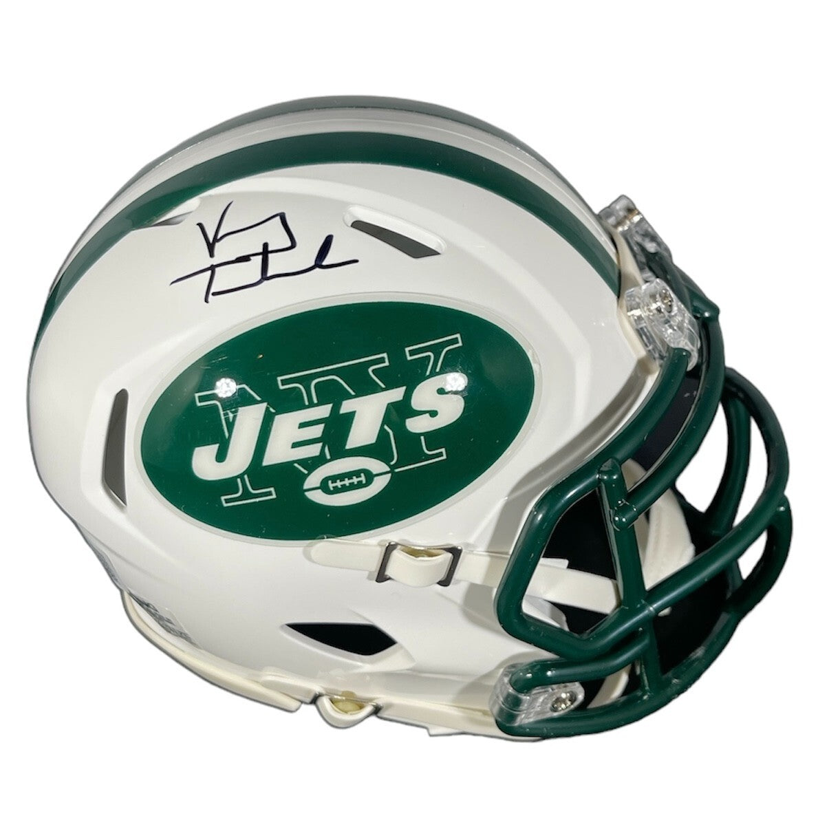 Vinny Testaverde Signed Jets TB 98-18 Mini Helmet Beckett Witness BAS COA-Powers Sports Memorabilia