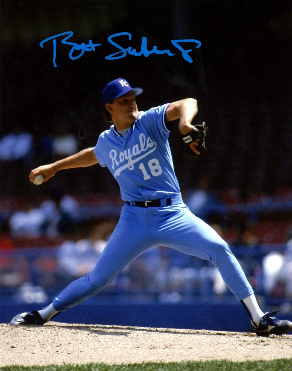 Bret Saberhagen Signed Autographed Kansas City Royals 8x10 Photo LSCM COA #2-Powers Sports Memorabilia