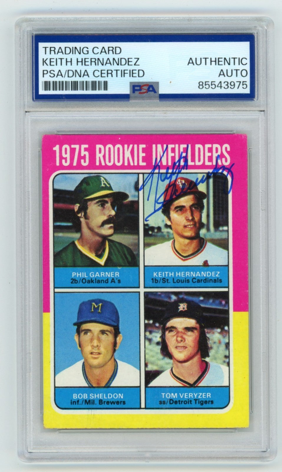 Keith Hernandez 1975 Topps #623 Signed Rookie RC PSA/DNA Authenticated Cardinals-Powers Sports Memorabilia
