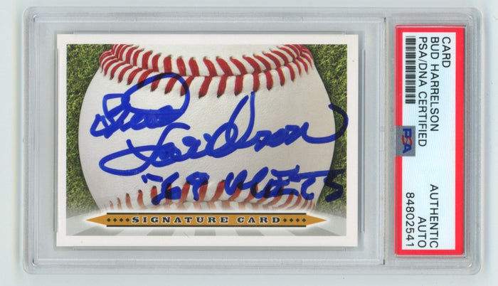 Bud Harrelson 2008 Signature Autograph Card Signed Auto w 69 Met PSA Authentic A-Powers Sports Memorabilia