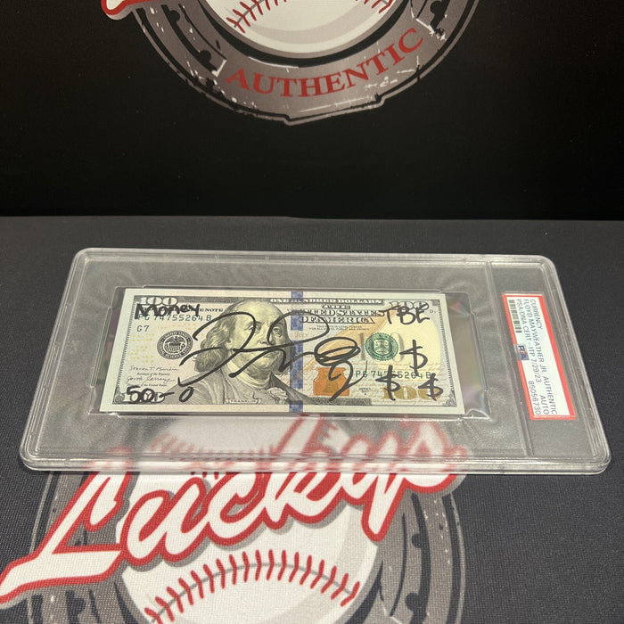 Floyd Mayweather Jr. Signed $100 Bill US Currency x4 Inscription PSA Auth Auto P-Powers Sports Memorabilia