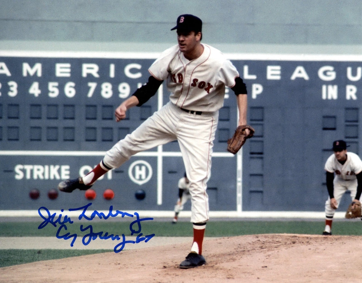 Jim Lonborg Signed Auto Boston Red Sox 8x10 Photo w/ CY Young 67 LSCM Authenticated #2-Powers Sports Memorabilia