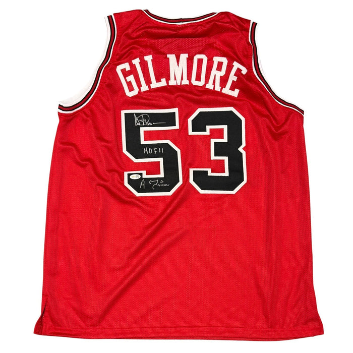 Artis Gilmore Signed Custom Jersey w/ 2x Ins JSA Witness Authenticated-Powers Sports Memorabilia