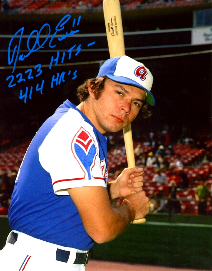Darrell Evans Signed Atlanta Braves 8x10 Photo 2223 Hits - 414 HRs LSCM Authenticated-Powers Sports Memorabilia