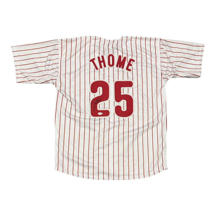 Jim Thome Signed Custom Jersey JSA Witness Authenticated - White Jersey-Powers Sports Memorabilia