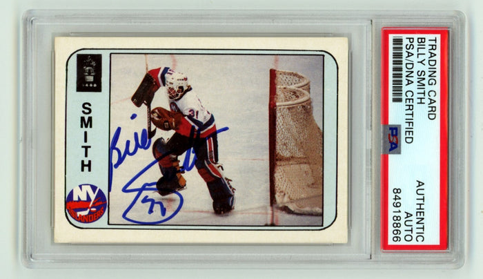 Billy Smith 1983-84 Islander News #36 Signed PSA/DNA Authenticated Islanders HOF-Powers Sports Memorabilia
