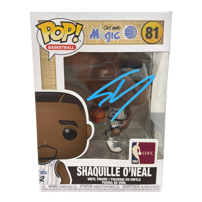 Shaquille O'Neal Signed Orlando Magic NBA HWC Funko Pop #81 JSA Witness Authenticated Shaq-Powers Sports Memorabilia