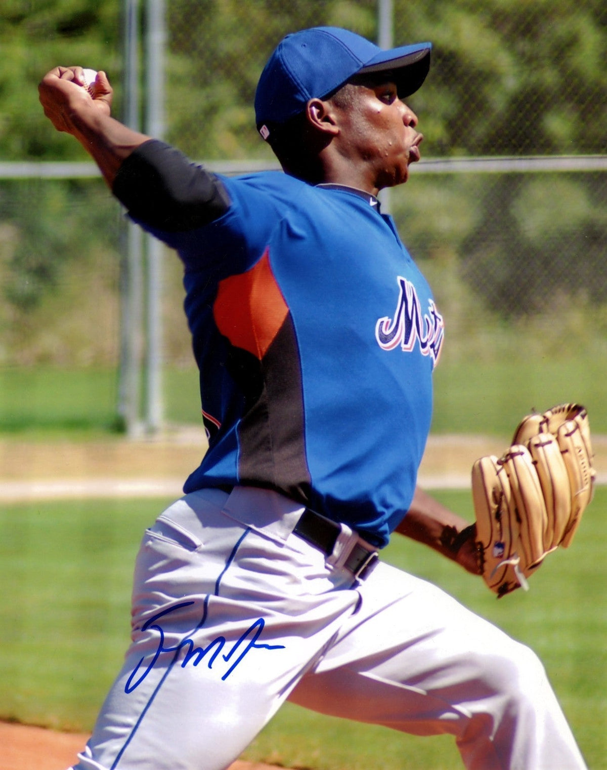 Jenrry Mejia Signed New York Mets 8x10 Photo LSCM Authenticated #1-Powers Sports Memorabilia