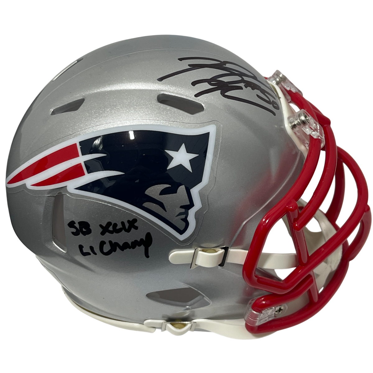 Rob Ninkovich Signed Patriots Speed Mini Helmet w/ SB XLIX LI Beckett W BAS COA-Powers Sports Memorabilia