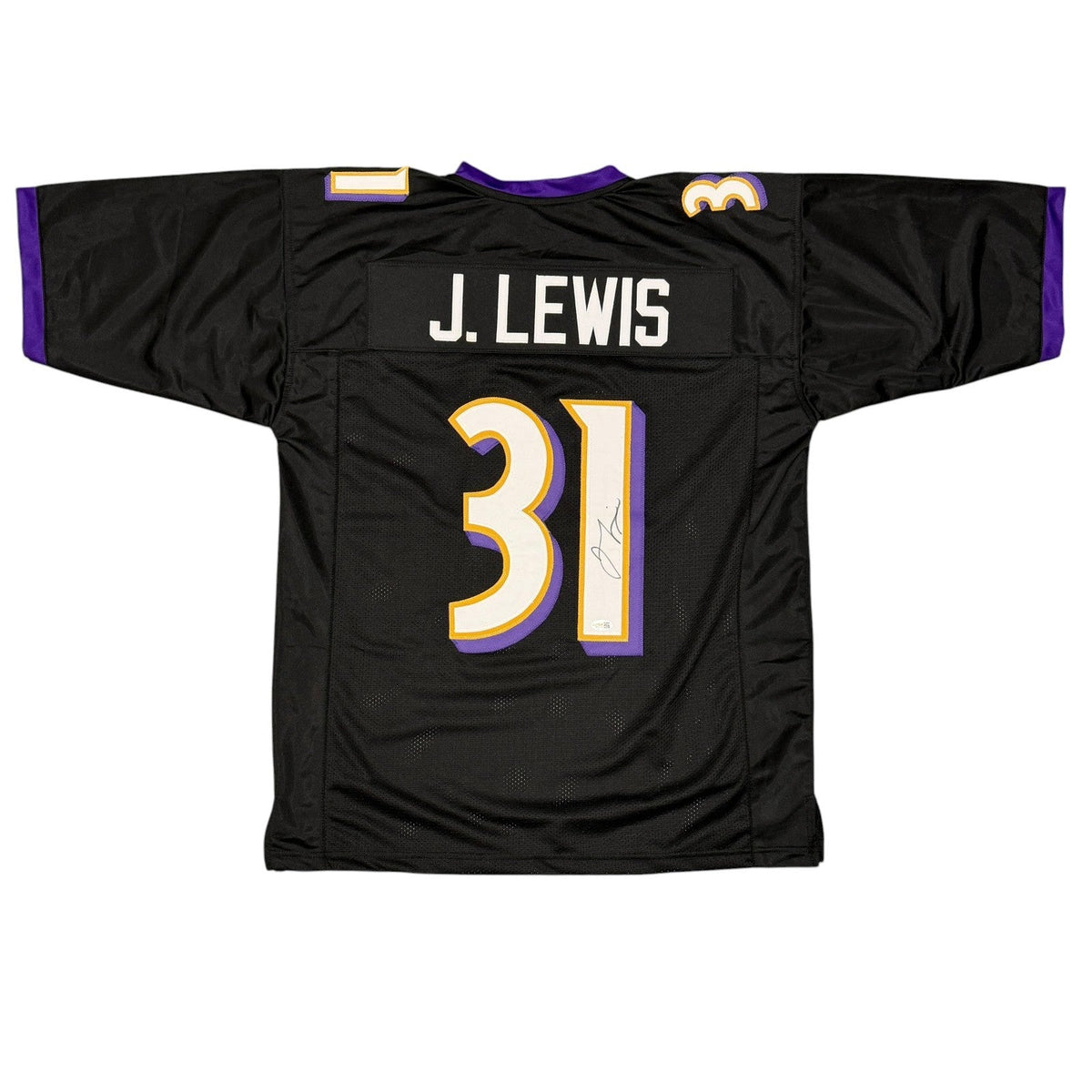 Jamal Lewis Signed Autographed Baltimore Ravens Custom Jersey JSA Witness COA-Powers Sports Memorabilia