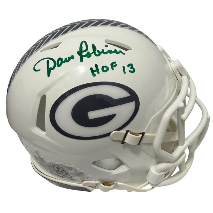 Dave Robinson Signed Packers Salute 24 Mini Helmet w/ HOF 13 JSA Witness Authenticated-Powers Sports Memorabilia