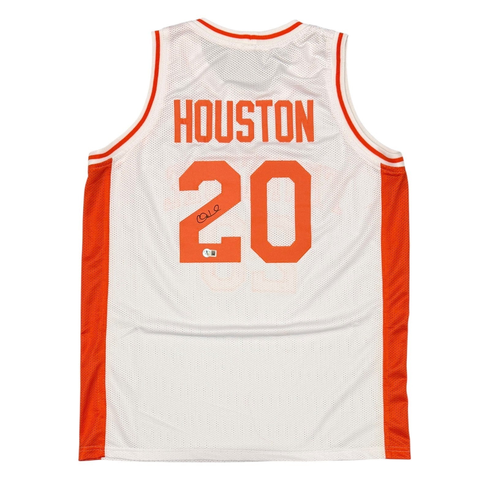Allan Houston Signed Tennessee Volunteers Custom Jersey Beckett Witness Authenticated-Powers Sports Memorabilia
