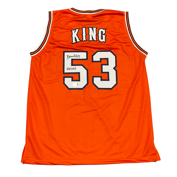 Bernard King Signed Tennessee Custom Jersey w/ HOF 2013 Beckett Witness Authenticated-Powers Sports Memorabilia