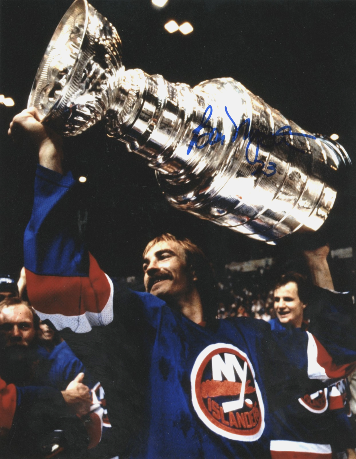 Bobby Nystrom Signed New York Islanders 8x10 Photo LSCM Authenticated #2-Powers Sports Memorabilia