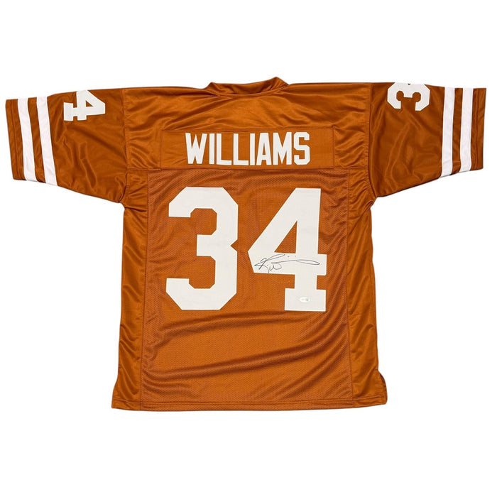 Ricky Williams Signed Custom Jersey JSA Witness Authenticated - Texas-Powers Sports Memorabilia