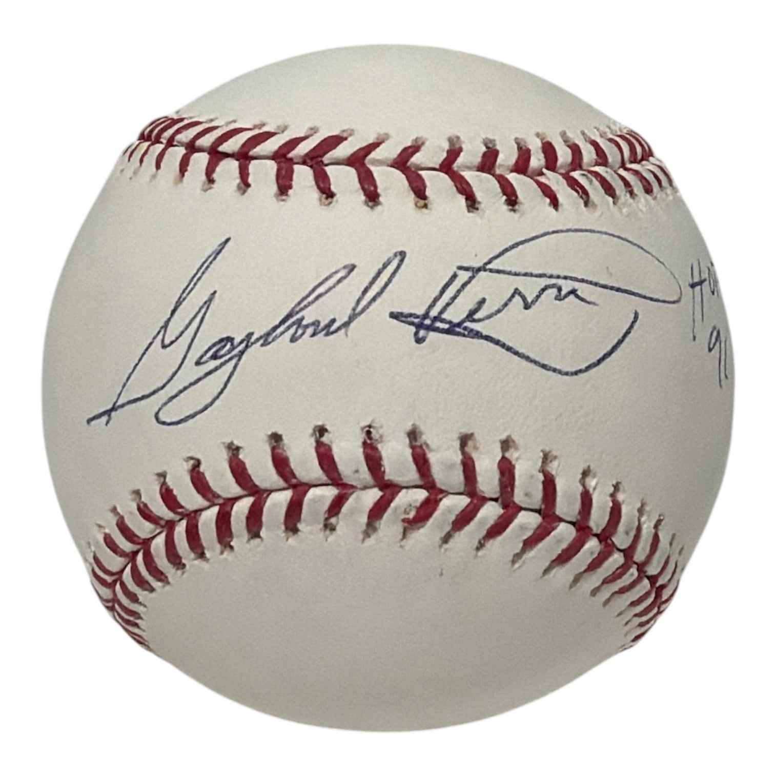 Gaylord Perry Signed ROMLB Baseball w/ HOF 91 MLB Authenticated SF Giants-Powers Sports Memorabilia