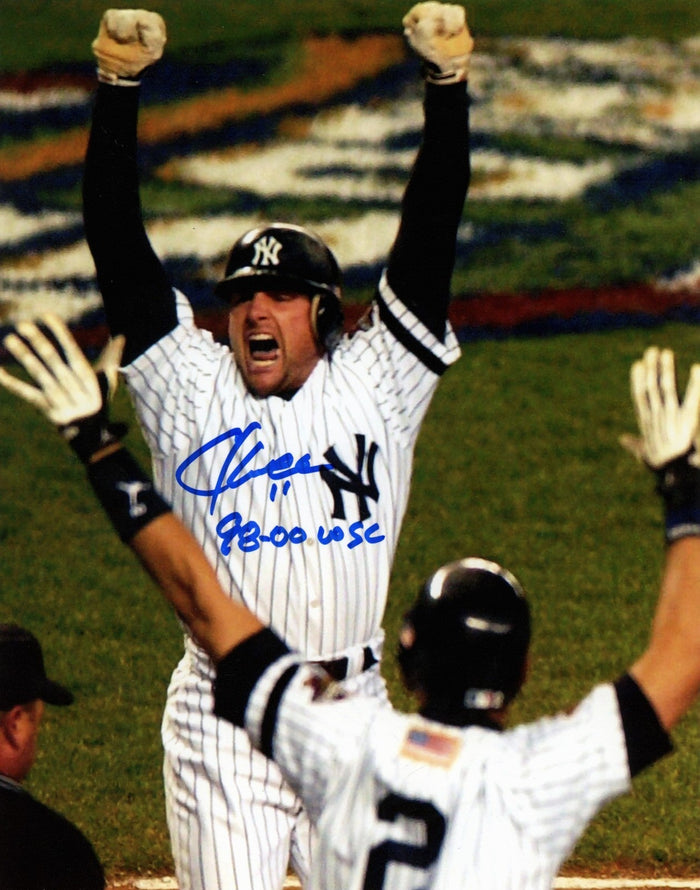 Chuck Knoblauch Signed New York Yankees 8x10 Photo w/ 98-00 WSC LSCM Authenticated #4-Powers Sports Memorabilia