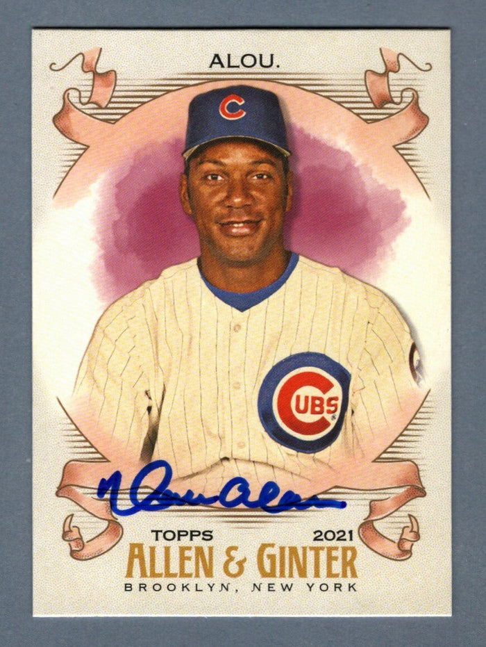 Moises Alou Signed 2021 Topps Allen & Ginter SP #321 LSCM Authenticated Chicago Cubs-Powers Sports Memorabilia