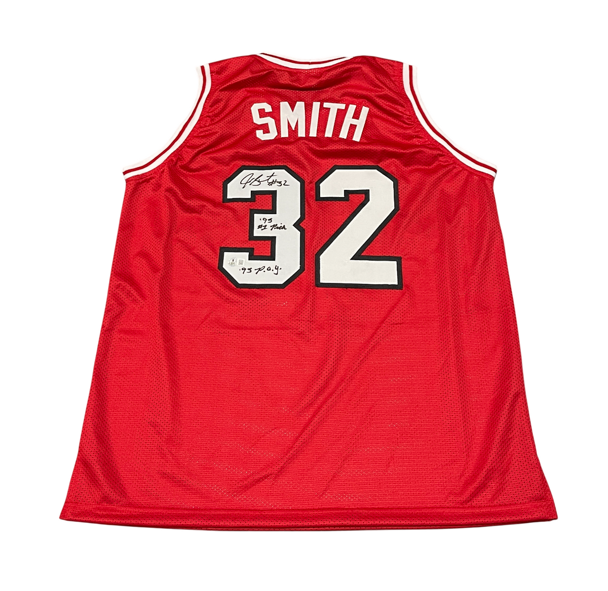 Joe Smith Signed Maryland Custom Jersey w/ 2 Ins Beckett Witness Authenticated-Powers Sports Memorabilia