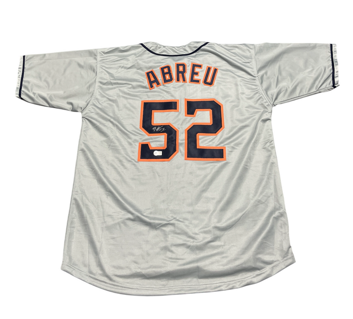 Bryan Abreu Signed Houston Astros Custom Jersey Beckett Witness BAS COA-Powers Sports Memorabilia