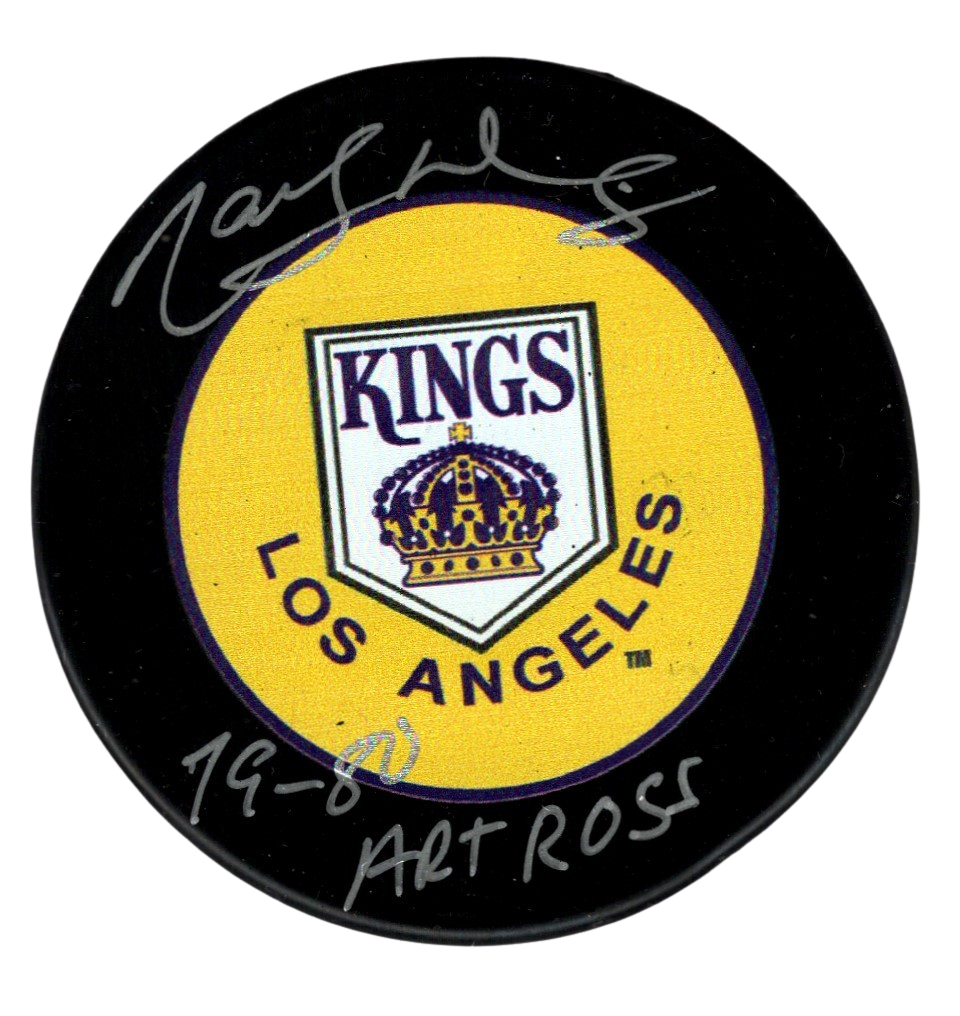 Marcel Dionne Signed Los Angeles Kings Puck w/ 79-80 Art Ross Beckett W BAS COA-Powers Sports Memorabilia