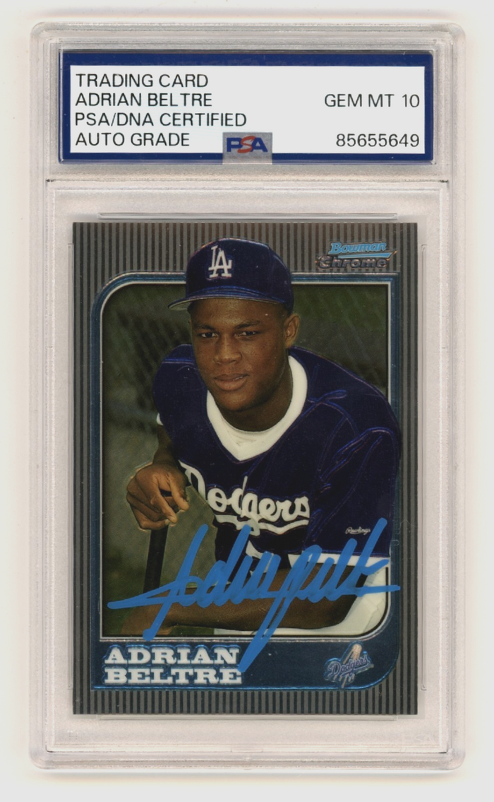 Adrian Beltre 1997 Bowman Chrome #182 Signed Rookie RC PSA 10 Auto Dodgers HOF-Powers Sports Memorabilia