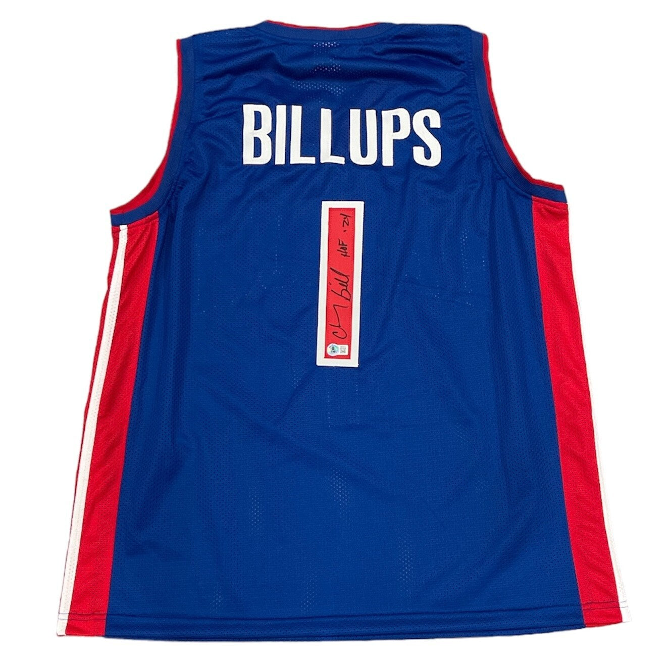 Chauncey Billups Signed Custom Jersey w HOF 24 Beckett W Beckett Authenticated-Powers Sports Memorabilia
