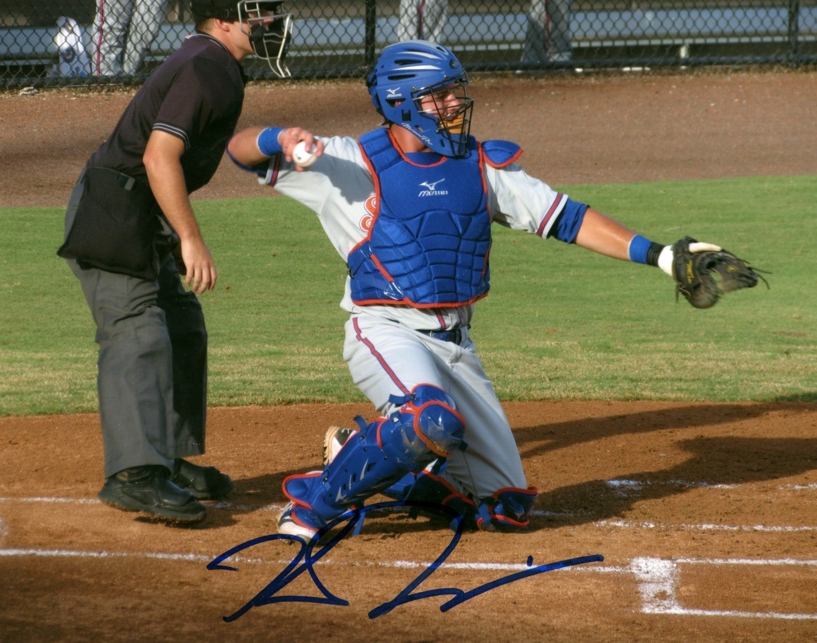 Kevin Plawecki Signed St. Lucie Mets 8x10 Photo LSCM Authenticated #6-Powers Sports Memorabilia