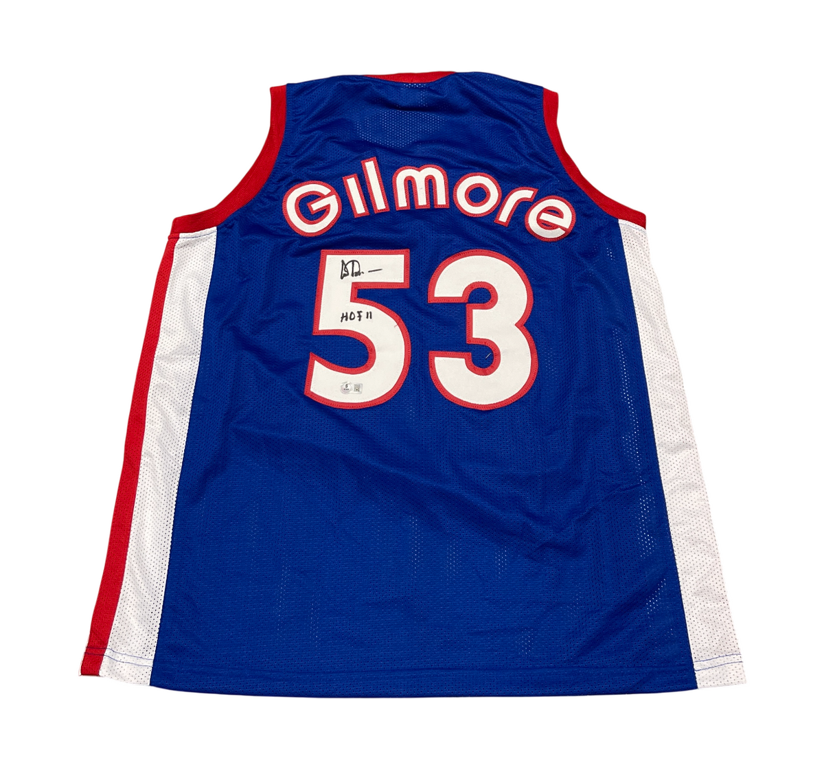 Artis Gilmore Signed Kentucky Custom Jersey w/ HOF 11 Beckett Witness BAS COA-Powers Sports Memorabilia