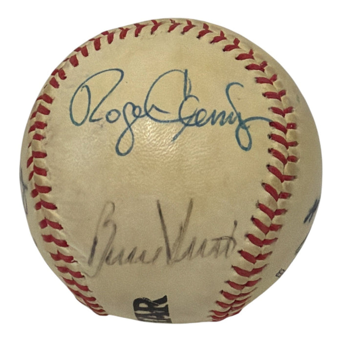 Roger Clemens Hurst Gedman Barrett Red Sox Team Signed Wilson Baseball JSA Authenticated-Powers Sports Memorabilia