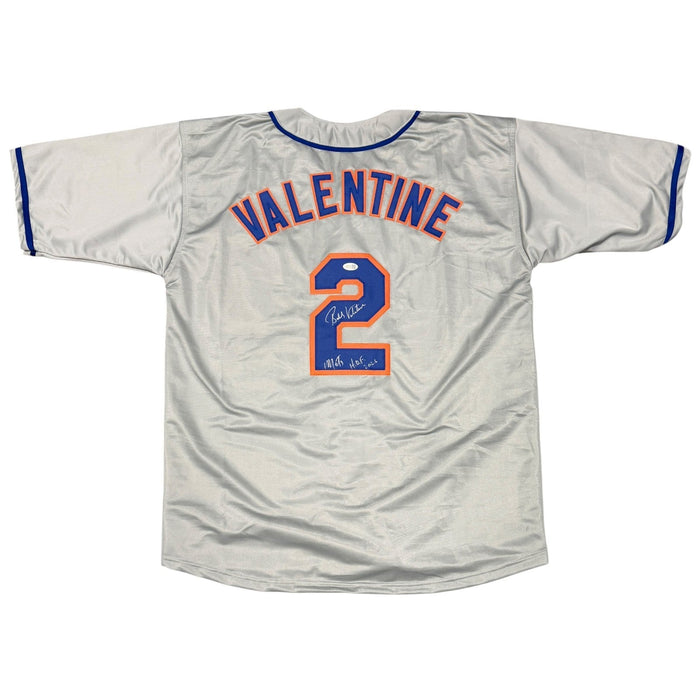 Bobby Valentine Signed Custom Jersey w/ Mets HOF 2026 JSA Witness Authenticated - Grey Jersey-Powers Sports Memorabilia