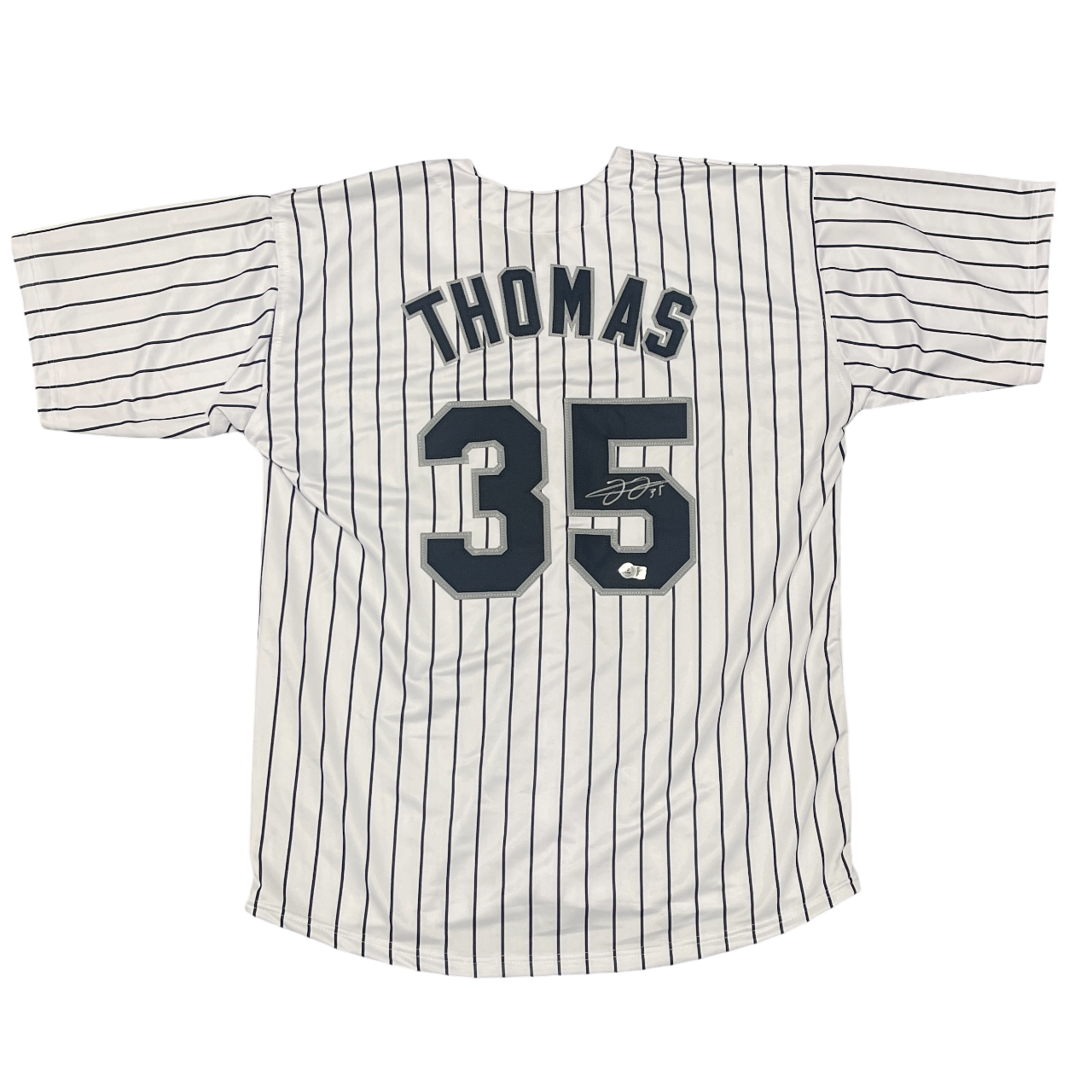 Frank Thomas Signed Custom Jersey Beckett Witness Authenticated-Powers Sports Memorabilia