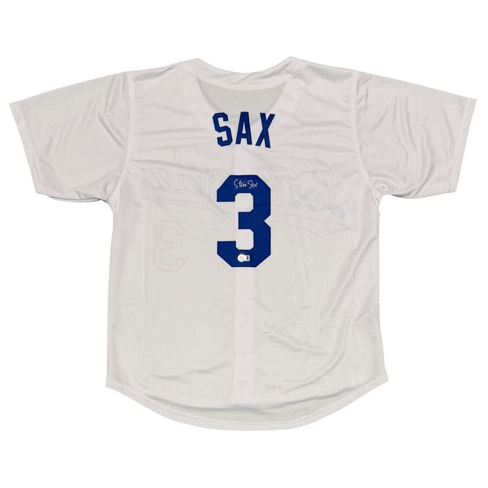 Steve Sax Signed Custom Jersey Beckett Witness Authenticated-Powers Sports Memorabilia