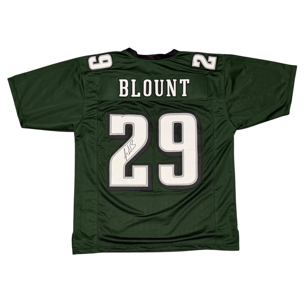 LeGarrette Blount Signed Philadelphia Eagles Custom Jersey JSA Witness COA-Powers Sports Memorabilia