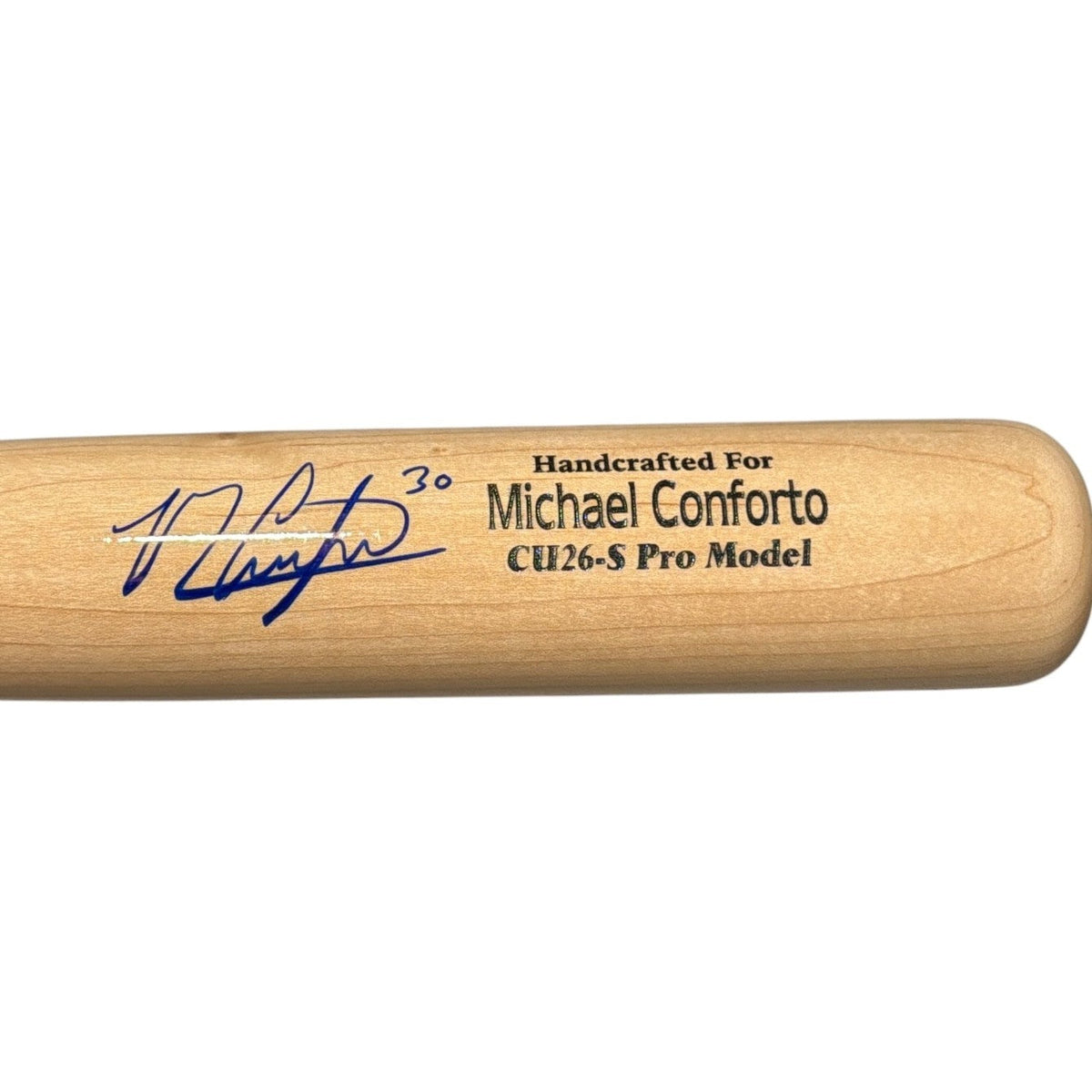 Michael Conforto Signed Game Model Marucci Bat CU26-2 Pro JSA COA Mets Cubs-Powers Sports Memorabilia