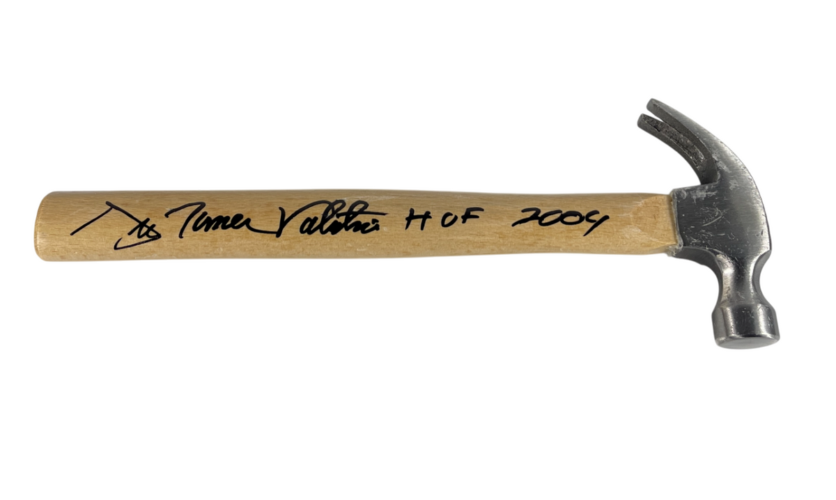 Greg Valentine Signed Auto 7oz Hammer WWE HOF 2004 2x Insc. Beckett Wit BAS COA-Powers Sports Memorabilia